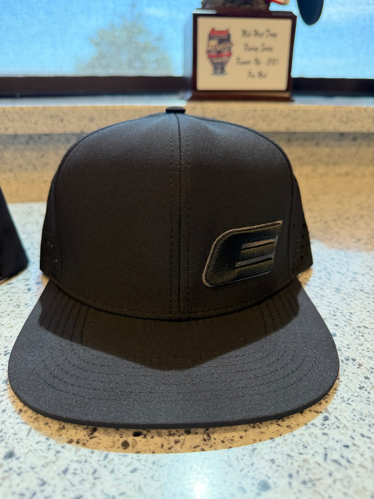 Black & Gray E SnapBack