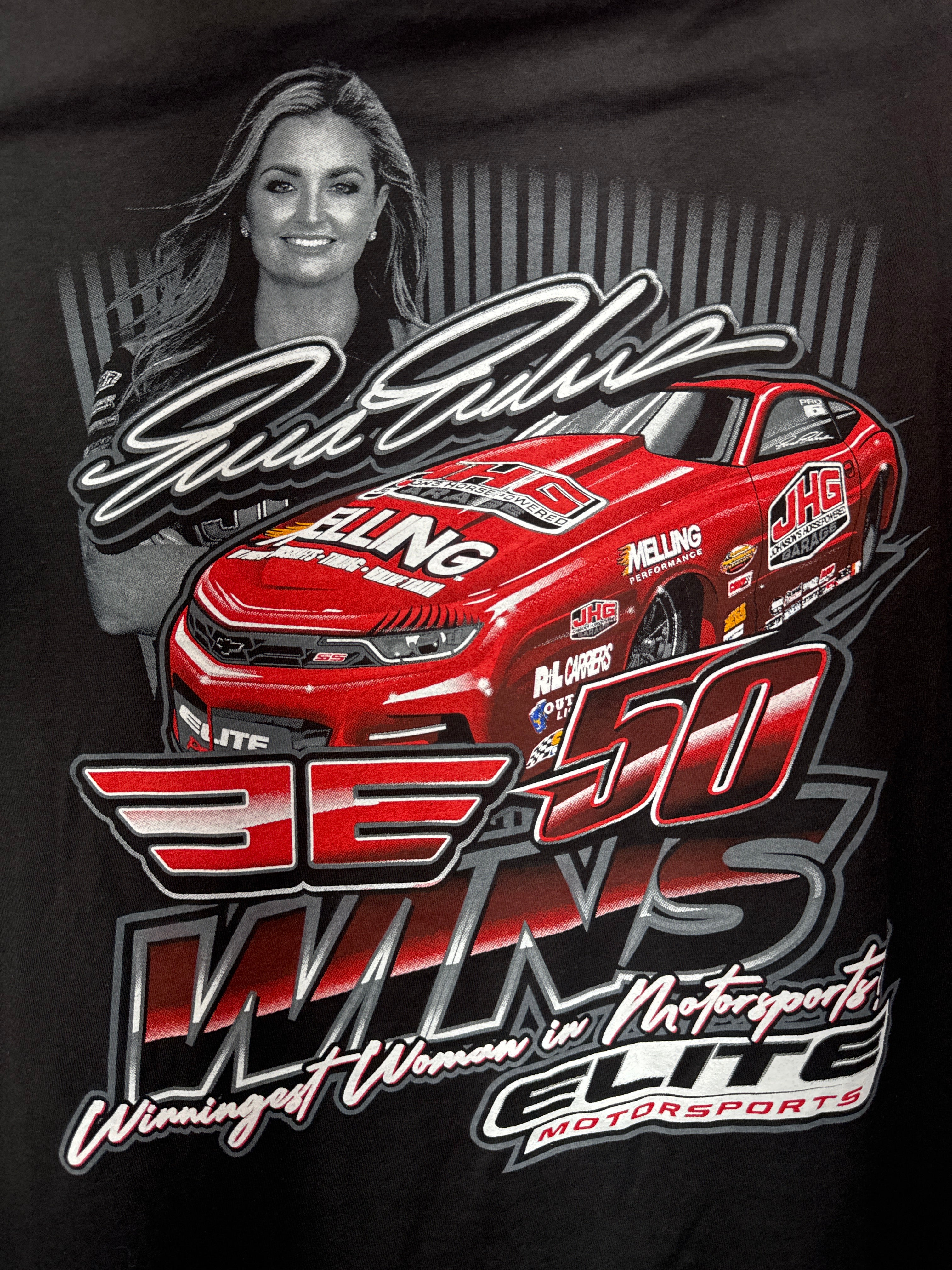 Erica - 50 Wins - Black Tshirt